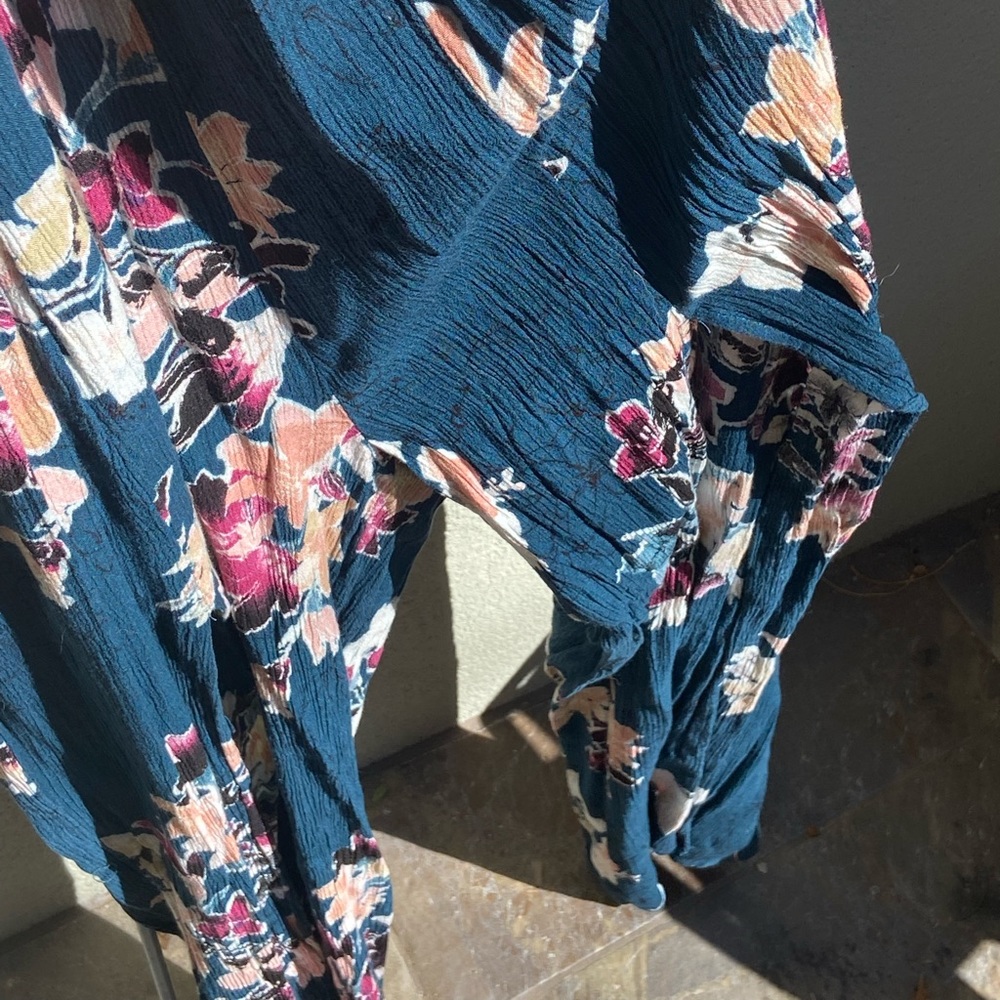 Nana nacs, womens floral jumpsuit, size L